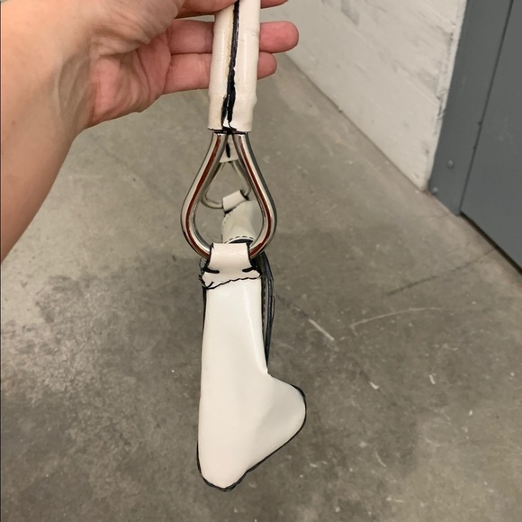 Y2K shoulder white leather bag - Picture 2 of 4